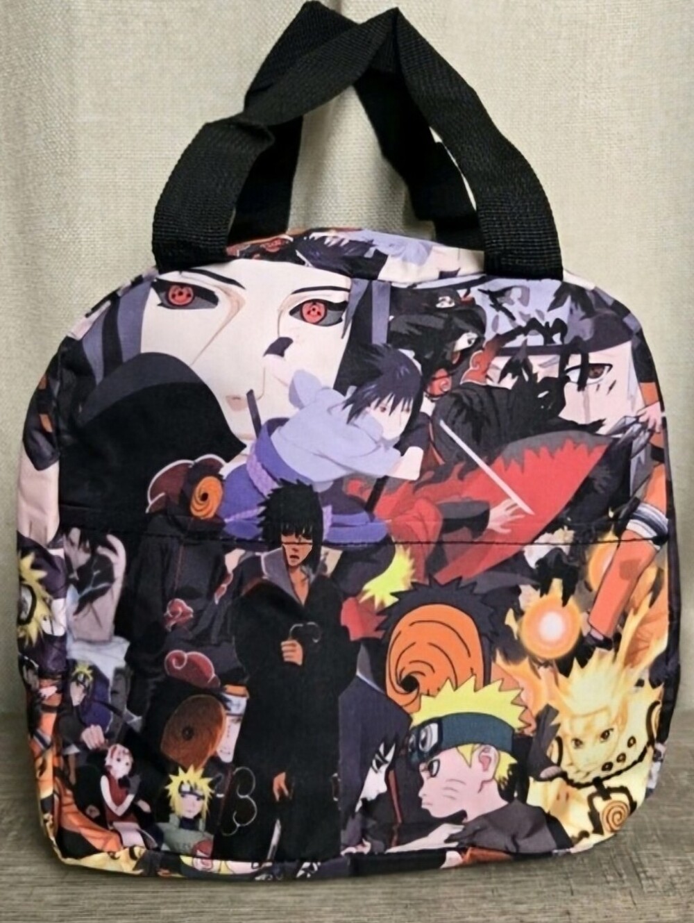 Anime Naruto Shippuden Insulated Lunch Bag Tote Sasuke Itachi Cooler Bag